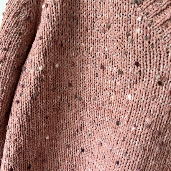 By the river confetti sweater. Size M. New w/tags! Mauve with confetti yarn. - Picture 3 of 4